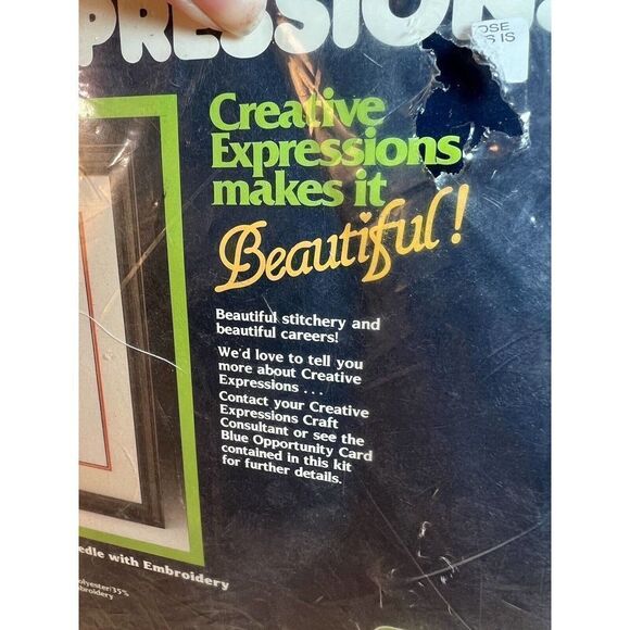 Creative Expressions Winter's Blanket Punchneedle W/ Embroidery 20" x 16" #3223 - Picture 3 of 6